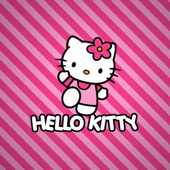 Hello Kitty Pattern iPad Wallpapers Free Download