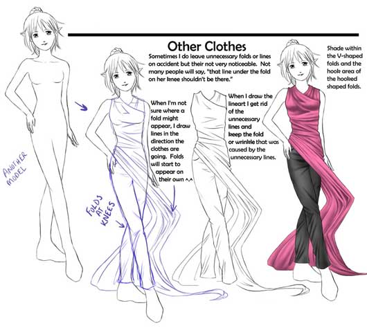 how to draw anime clothes male